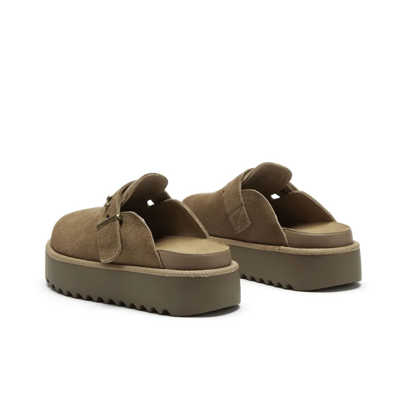 Hotwind Pinecone Grey Series Abrasion Resistant Closed Toe Slippers Women's-9