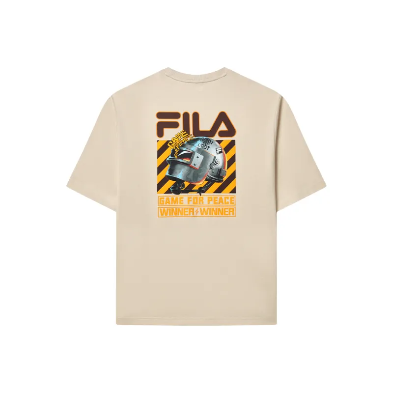 FILA T-Shirt Unisex Light Stone-0