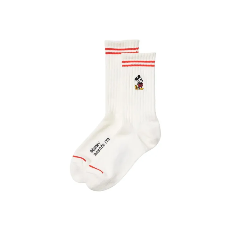 UNIQLO Mid Calf Socks Unisex 1 Pack White-0