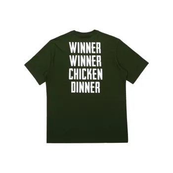 Pubg X FILA T Shirts Men Green