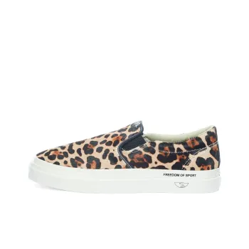 Stepney Workers Club Lister Leopard Low Top Skateboard Shoes Men's Leopard Print