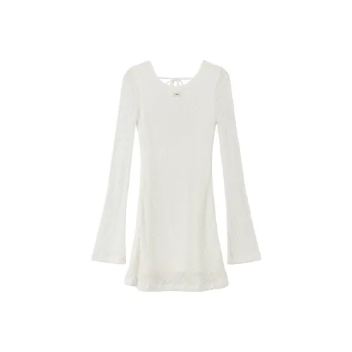 CHUU Long Sleeved Dress Women's White