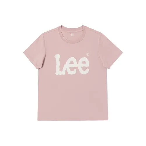 Lee T Shirts Men Dirty Pink