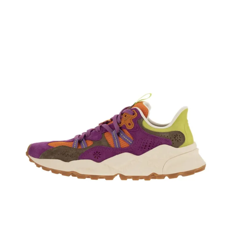 FLOWER MOUNTAIN Tiger Low Top Casual Shoes Unisex Orange Purple-0