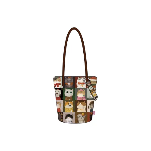 Perfect Styles Velvet Shoulder Bag Medium Size Women's Multicolor
