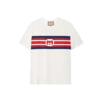 GUCCI Interlocking G Striped T shirt