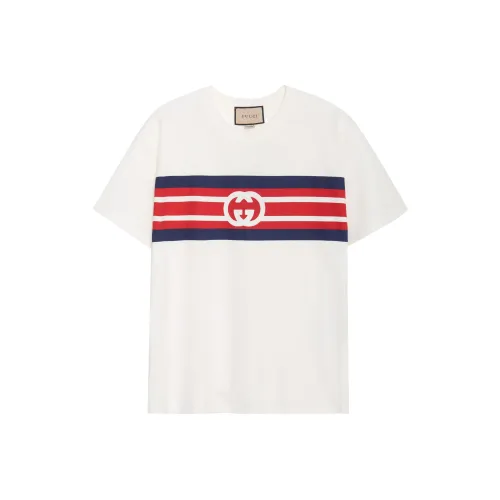 GUCCI Interlocking G Striped T shirt