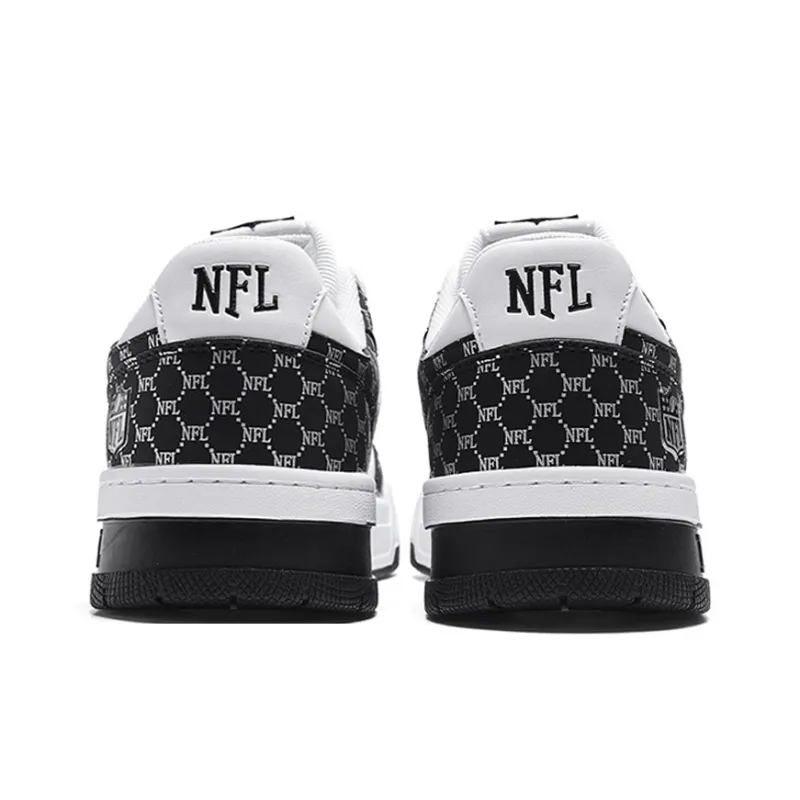 NFL TR Leather Low Top Skateboard Shoes Unisex Black-3