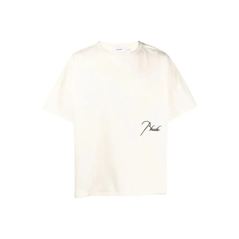 RHUDE Pique Reverse Tee-0