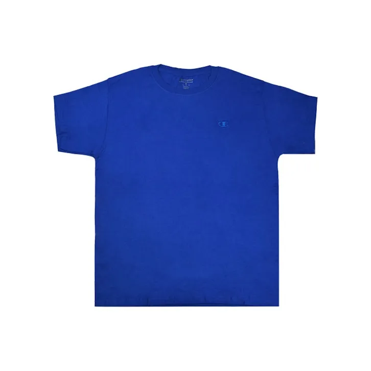 Champion T Shirt US Version Unisex Royal Blue-0