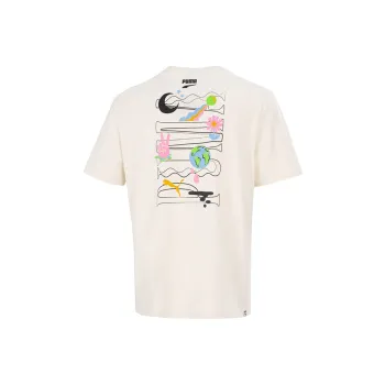 PUMA T Shirts Men Ecru