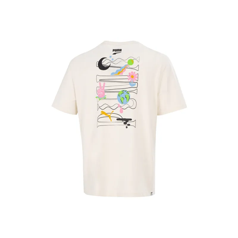 PUMA T Shirts Men Ecru-0