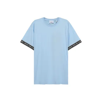 Burberry T Shirts Men Light Blue