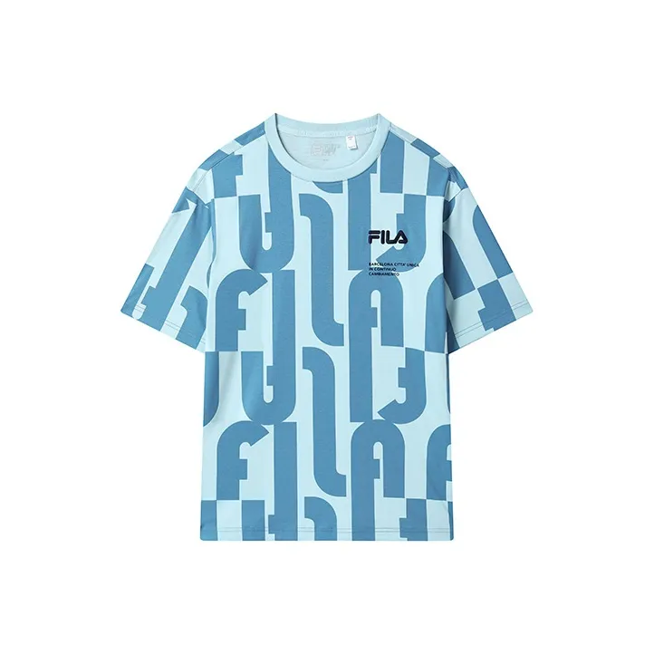 FILA T-Shirts Men Light Dusty Blue-0