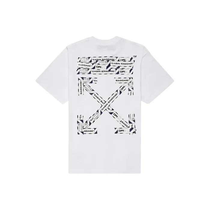 OFF WHITE Oversized Fit Airport Tape T Shirt-0