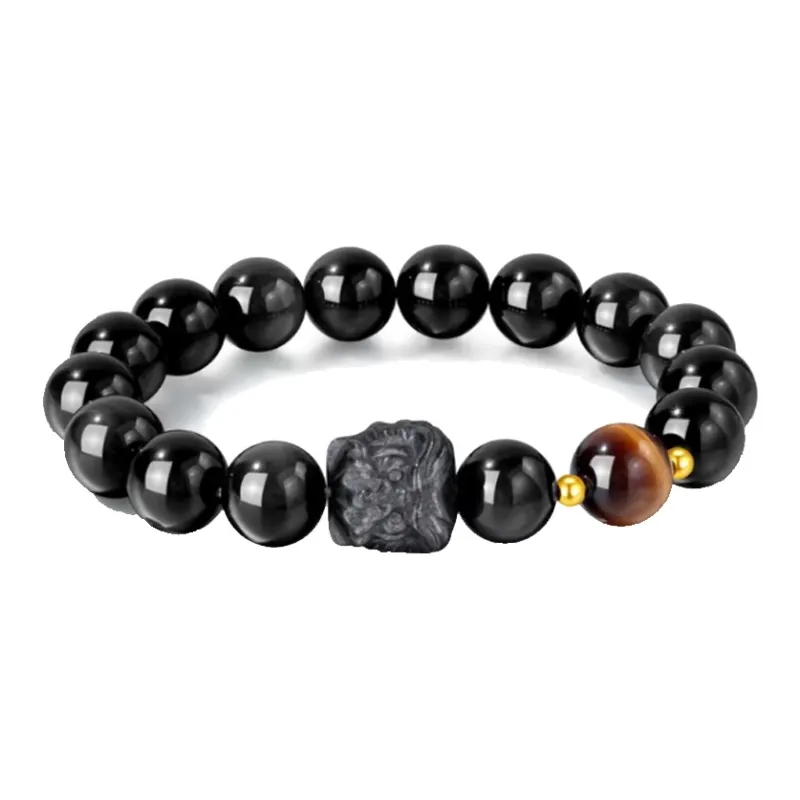 Blooming Petals Ebony Wooden Bracelets Unisex-0