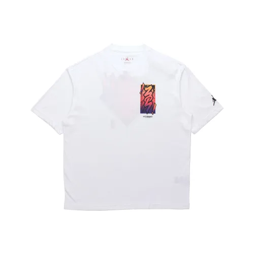 Jordan Set in Sleeve T Shirt Men's White