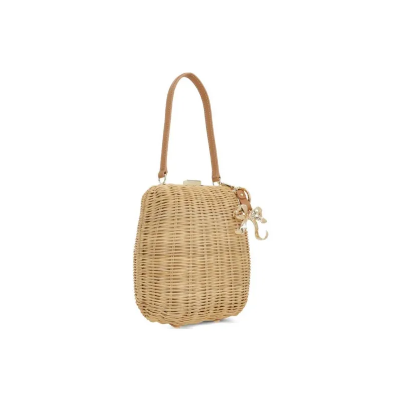 Self portrait Rattan Shoulder Bag-1