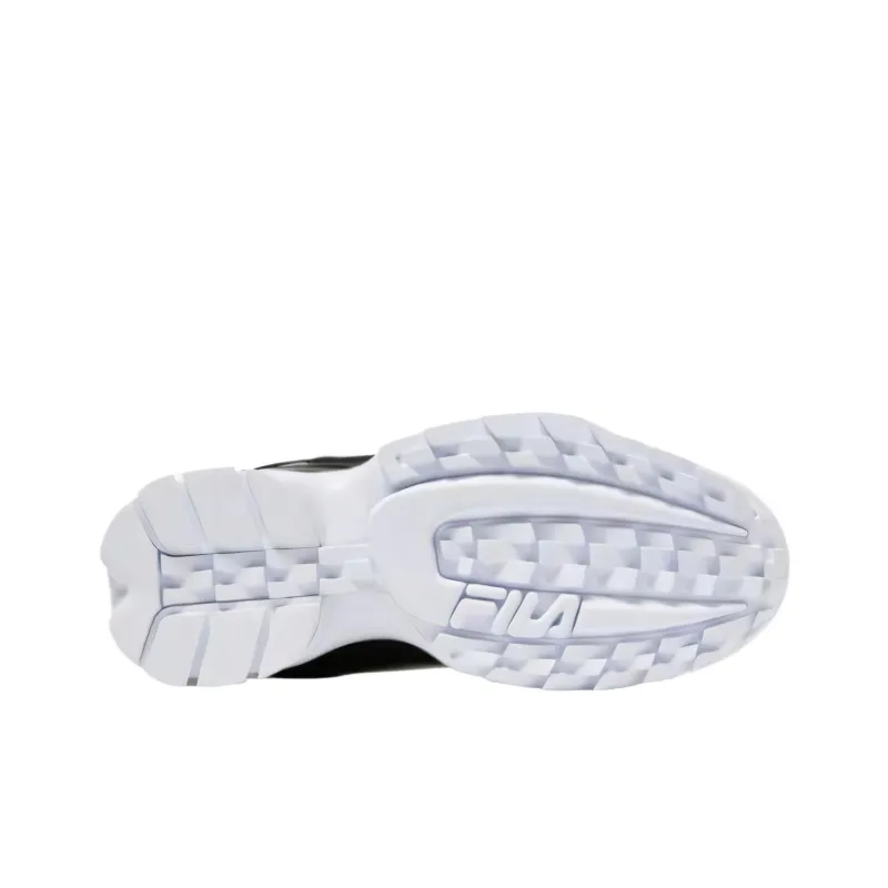 FILA DISRUPTOR II PREMIUM Low Top Casual Shoes Women's Black White-2