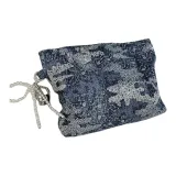 Ice Crystal Denim Dark Blue+Pearl Chain