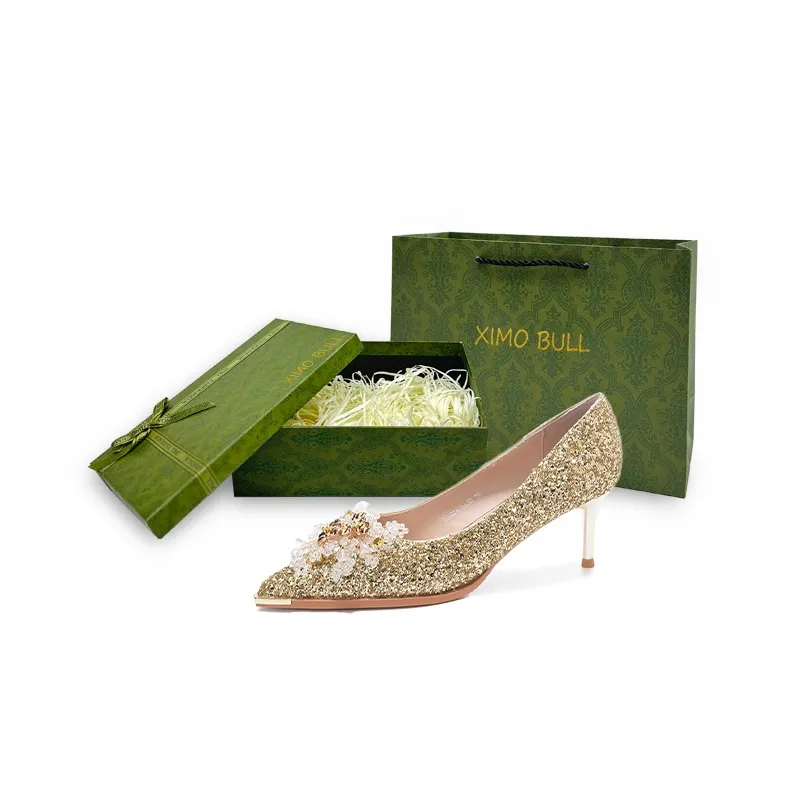 XIMO BULL Slim Heel High Heels Women's-36