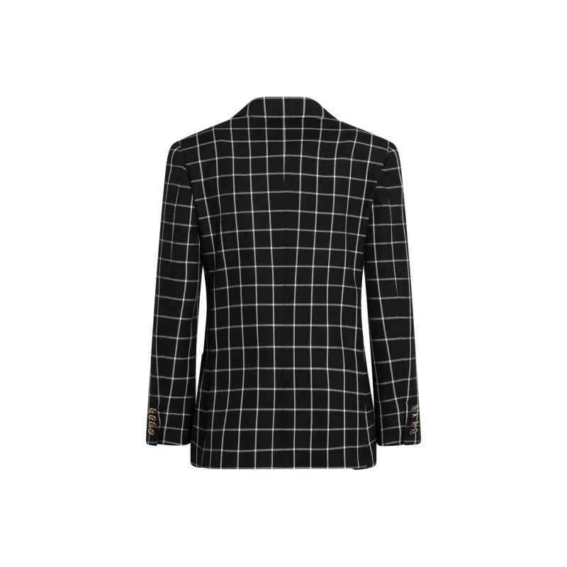 Valentino Checked Single Breasted Jacket-1
