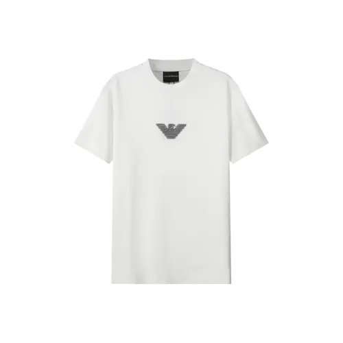 EMPORIO armani Handbag T Shirt Men's Vanilla White