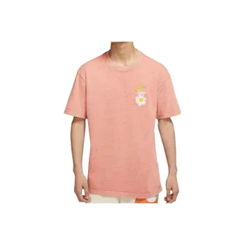 Nike Drop Shoulder Sleeve T Shirt Men's Rock Pink