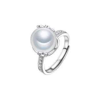 Luxury Beads Pearl Rings Women's