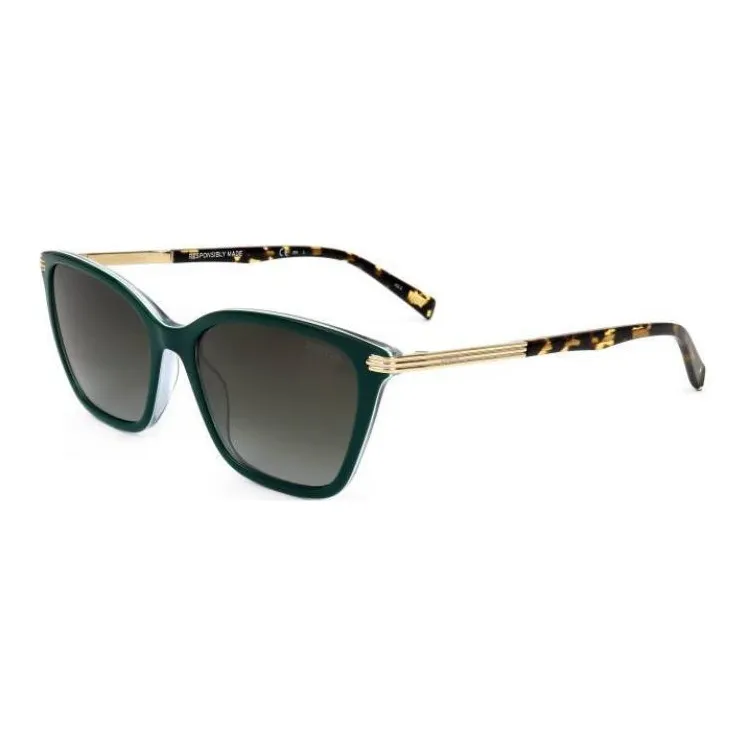 Levi's Metal Acetate Square Sunglasses Unisex Green-0