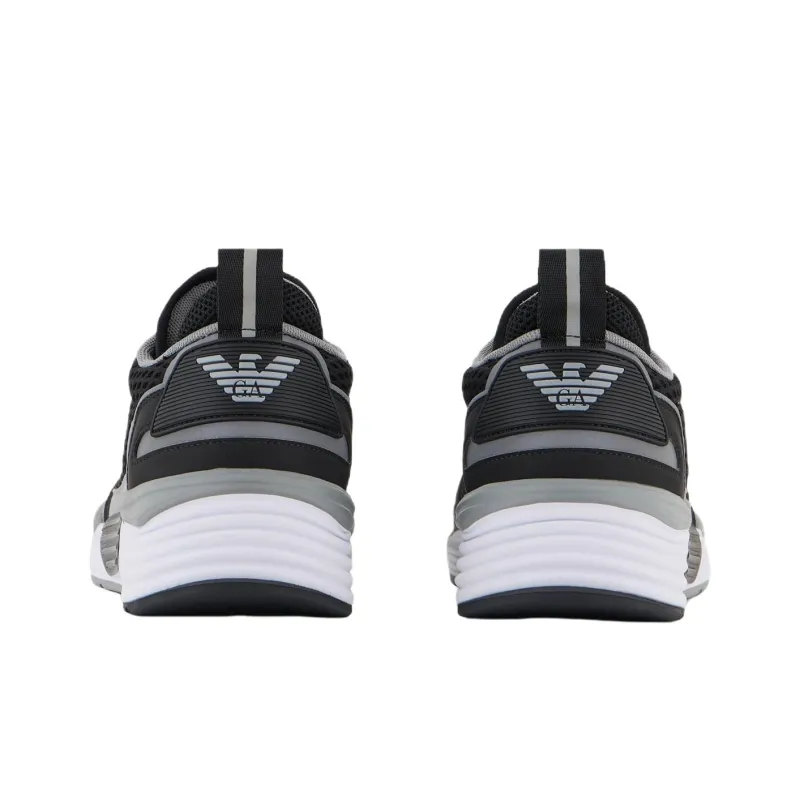 EMPORIO ARMANI EA7 Ace Low Top Casual Shoes Unisex Black-4