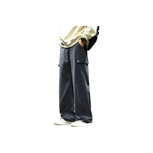 Tonlion Casual Pants Unisex Dark Gray