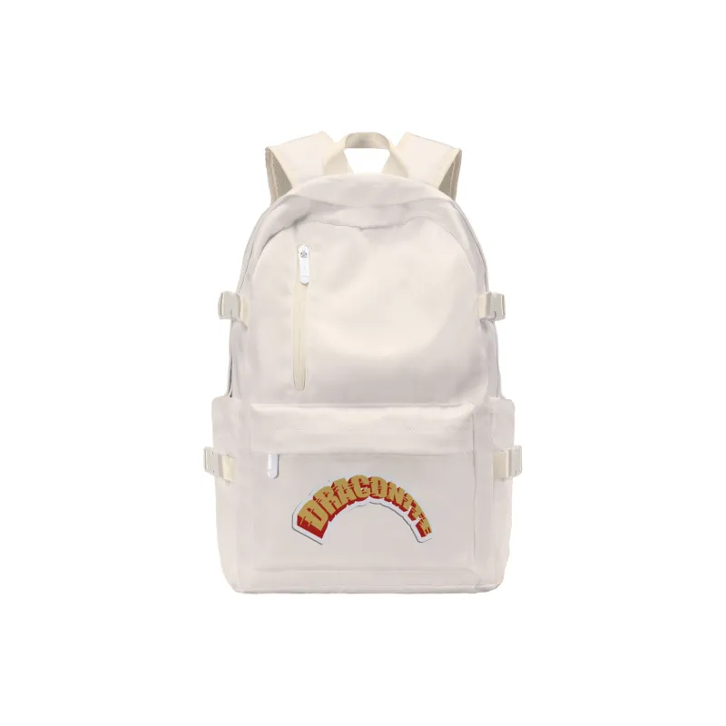 TURN UP NOT FOR US Polyester Backpack Unisex Beige-26