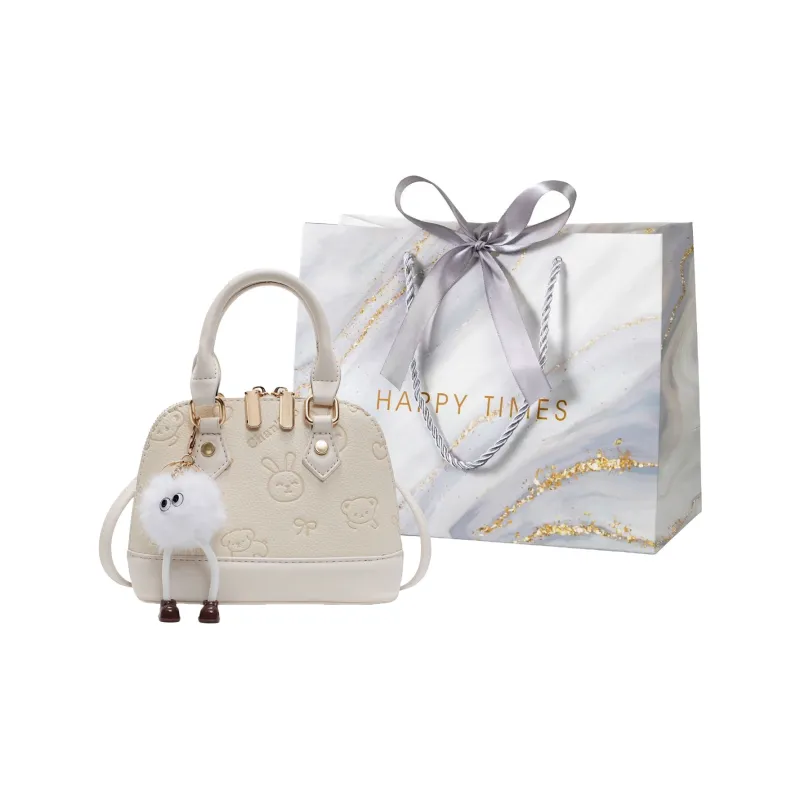 Miss Angel PU Handbag Women's Brown/Pink-12
