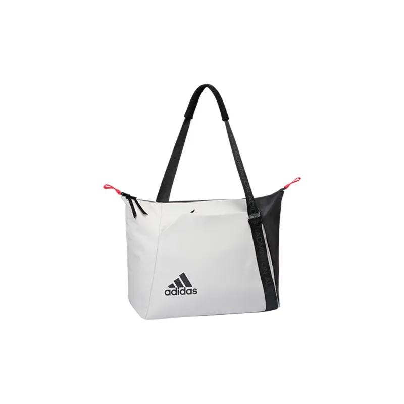 Adidas Polyester Ball Racket Bag, Handbag, Single Shoulder Tote Bag Regular Unisex Black White-0
