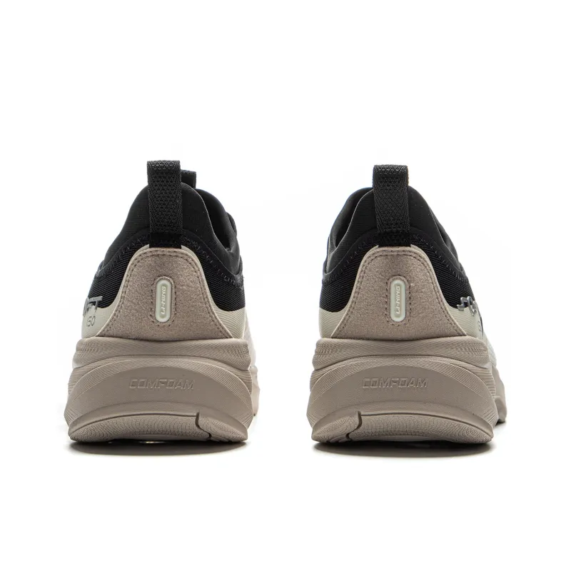 LiNing SOFT GO 2 Non slip Lightweight Low Top Casual Shoes Men's Black Gray-5