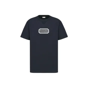 DIOR T Shirts Men Marine Blue