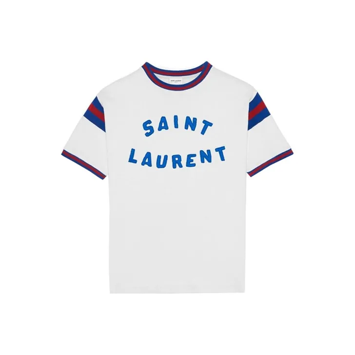 SAINT LAURENT T - Saint Laurent patterned knitted scarf - Cheap 