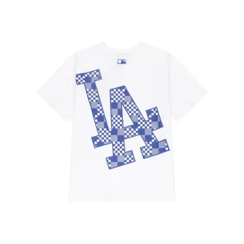 MLB Drop Shoulder Sleeve T Shirt Unisex White