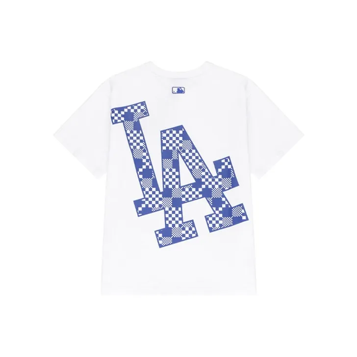 MLB Drop Shoulder Sleeve T Shirt Unisex White-0