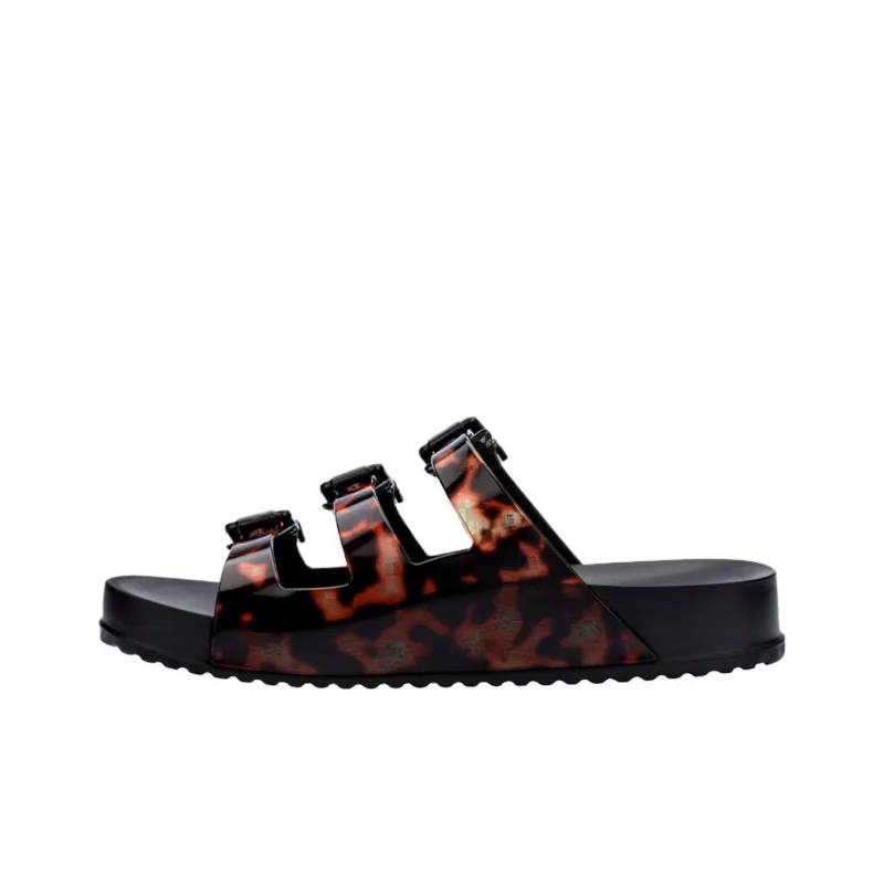 MELISSA PVC Polyvinyl Chloride Quiet Slip Resistant Abrasion Resistant Slide Slippers Women's-10