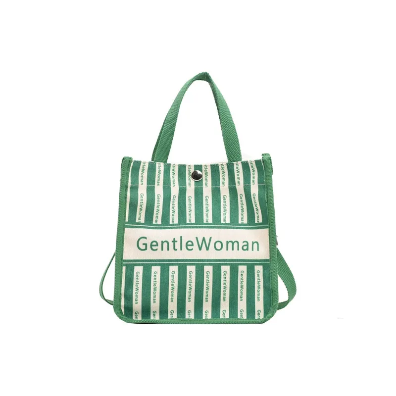 NOMK Canvas Handbag, Crossbody Bag Women's Black/Khaki/Green/Rose/White Letter/Black Letter-7