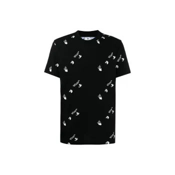 OFF WHITE All Over Logo Print T Shirt
