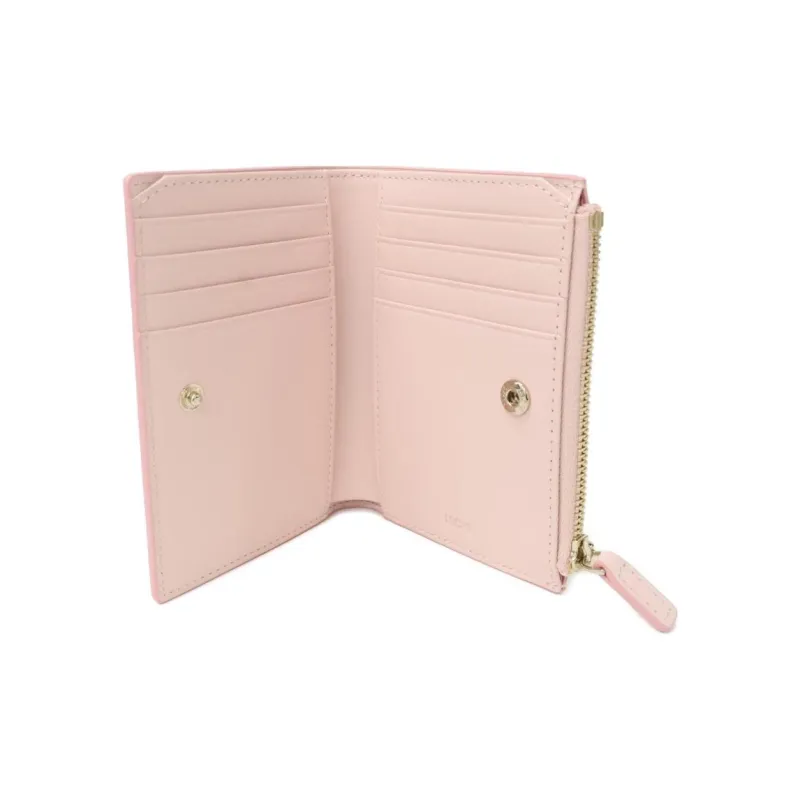 MCM Hello Kitty Collaboration Visetos Design Card Holder Mini Women's Pink-4