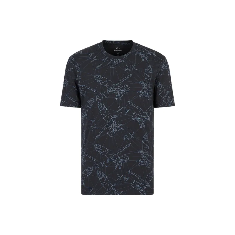 ARMANI EXCHANGEAE SS23 T Shirt Men's Marine Blue-0