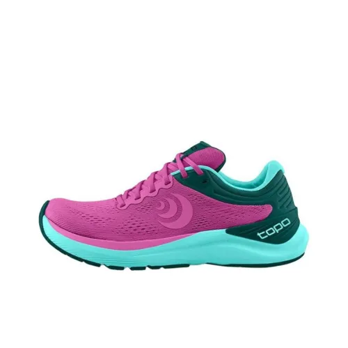 Topo Athletic ULTRAFLY 4 Anti Slip Wear Resistant Low Top Marathon Running Shoes Women's Purple Blue