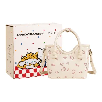 TOUTOU Sanrio Collaboration Hello Kitty Synthetic Leather Handbag Shoulder Bag Small Size Large Size Women's Multicolor