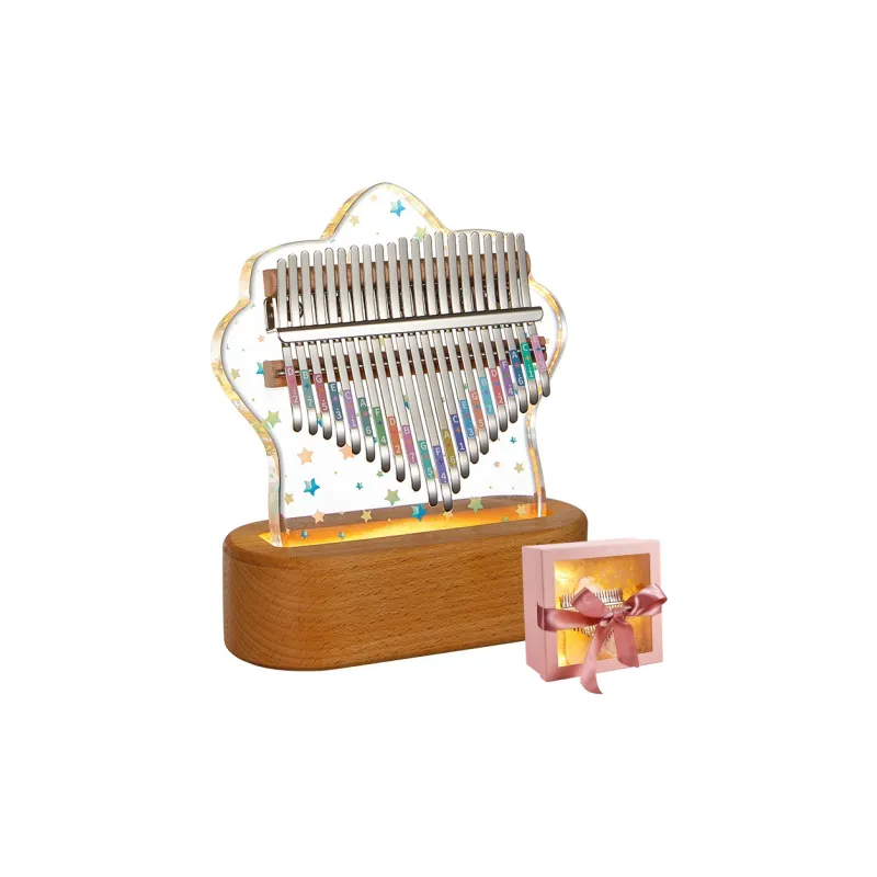 CEGA Acrylic Kalimba Fully Transparent Appearance 17/21 Keys Thumb Piano-35