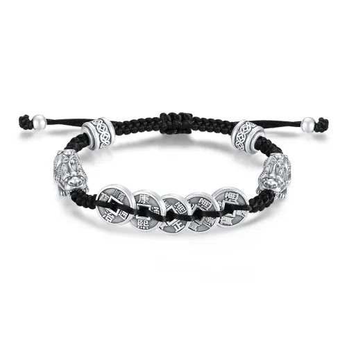 Avani S999 Fine Silver Pure Silver Bracelets Men's