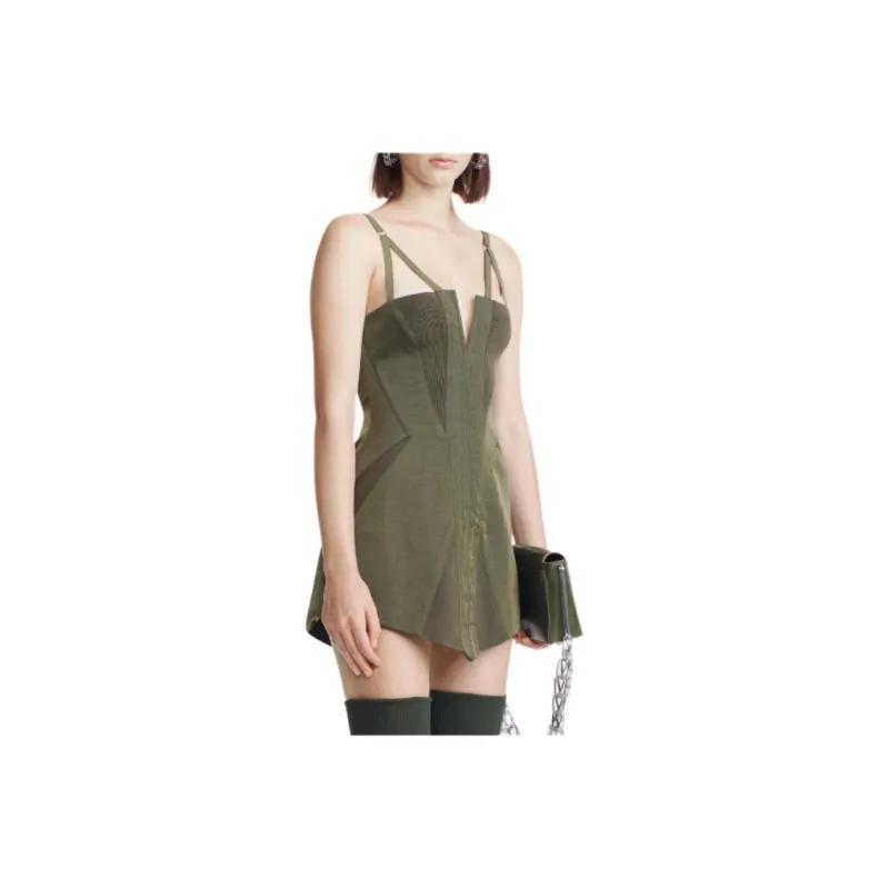 DION LEE Panelled A-line Minidress-4